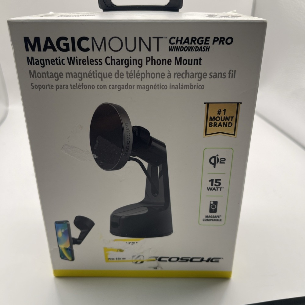 Scosche‎ MagicMount Charge Pro Qi2 2-in-1 Window/Dash Car Mount - Black